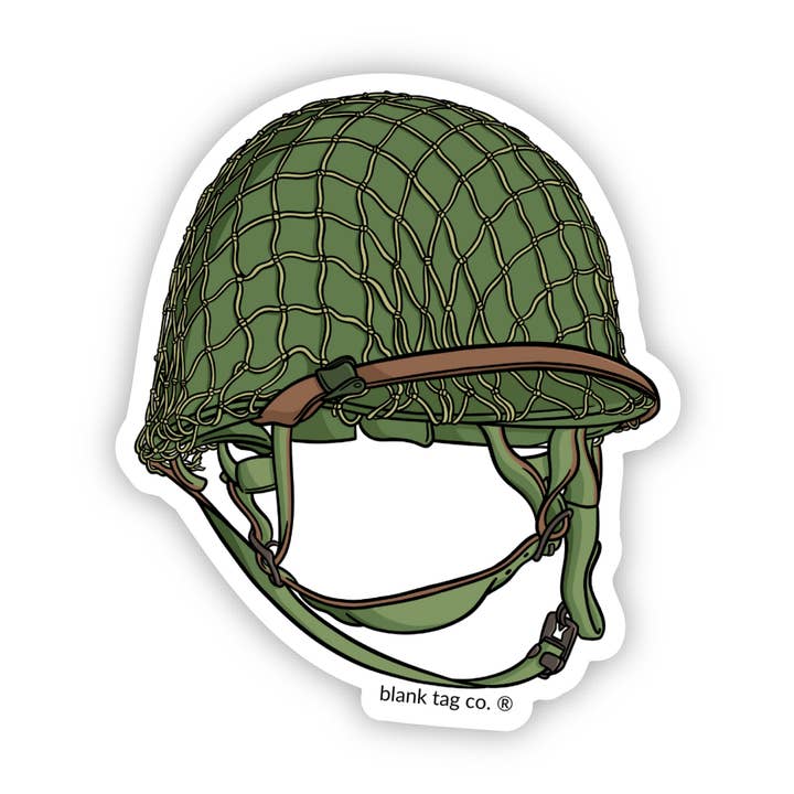Blank Tag Co.® Waterproof Sticker - Army Helmet for wholesale by Blank Tag Co. - Waterproof Stickers