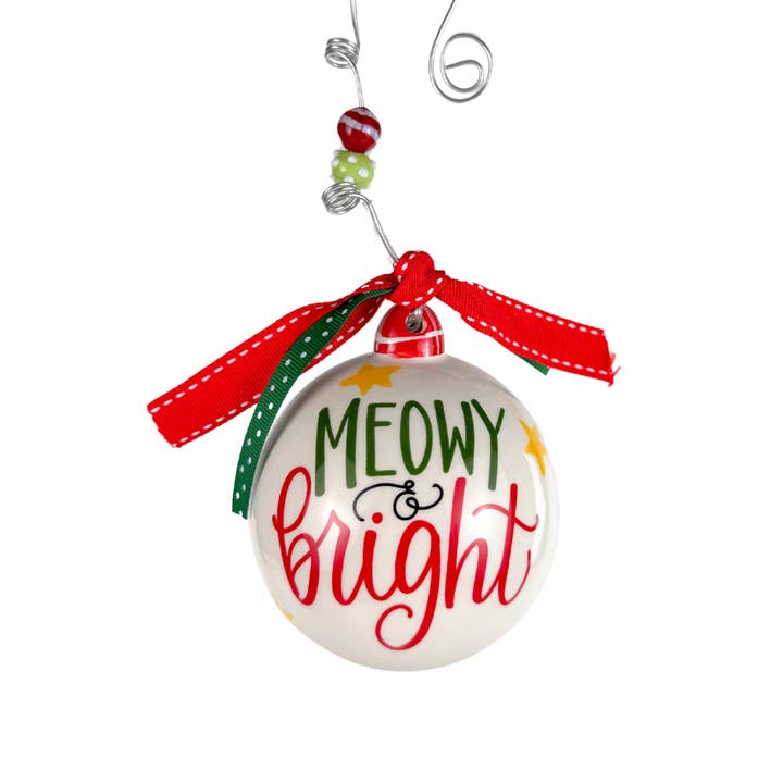 Meowy and Bright Cat Ornament for wholesale by Glory Haus