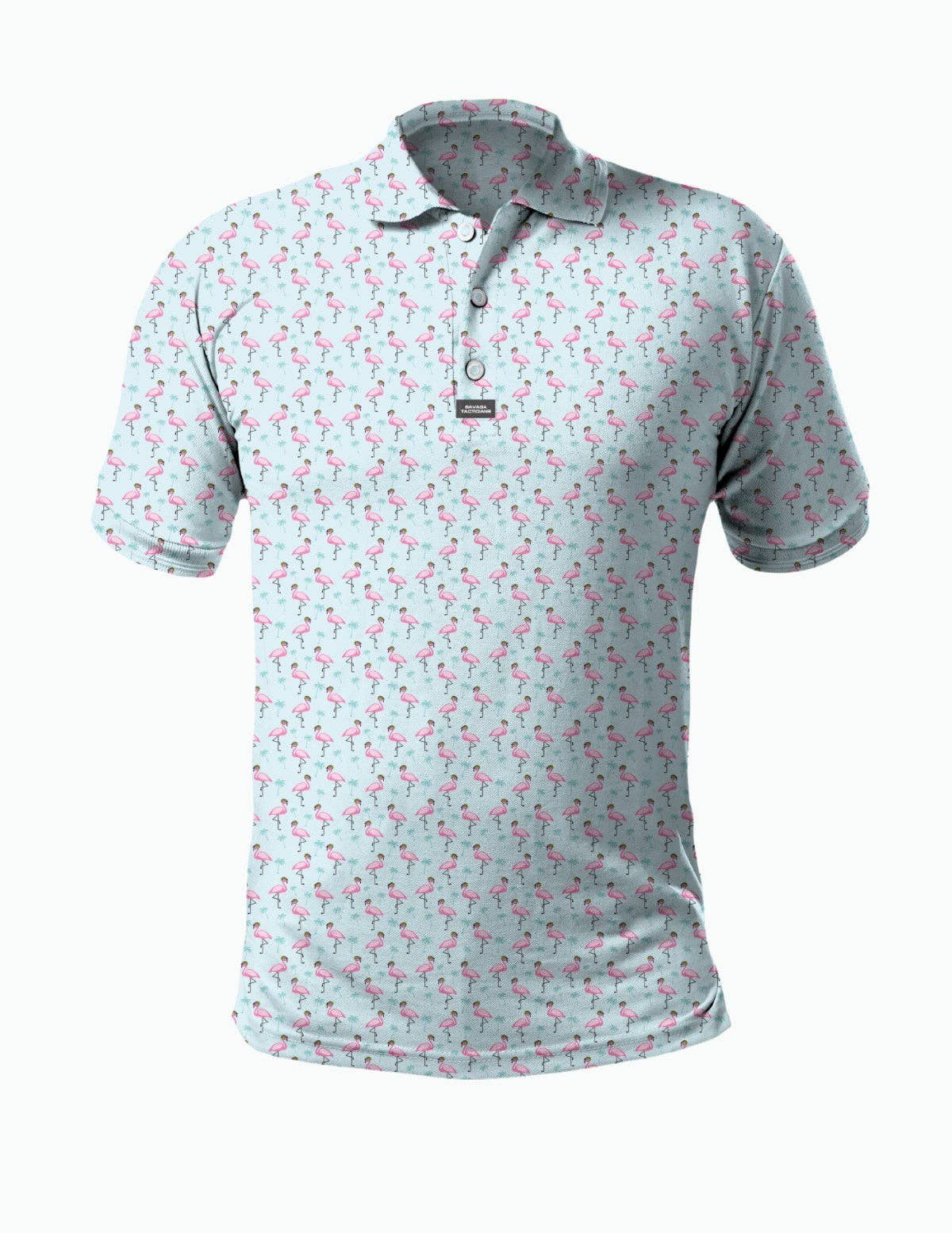 SAVAGE TACTICIANS - Wholesale Polo - Men's - Performance Polo - Flamingo Team Six0