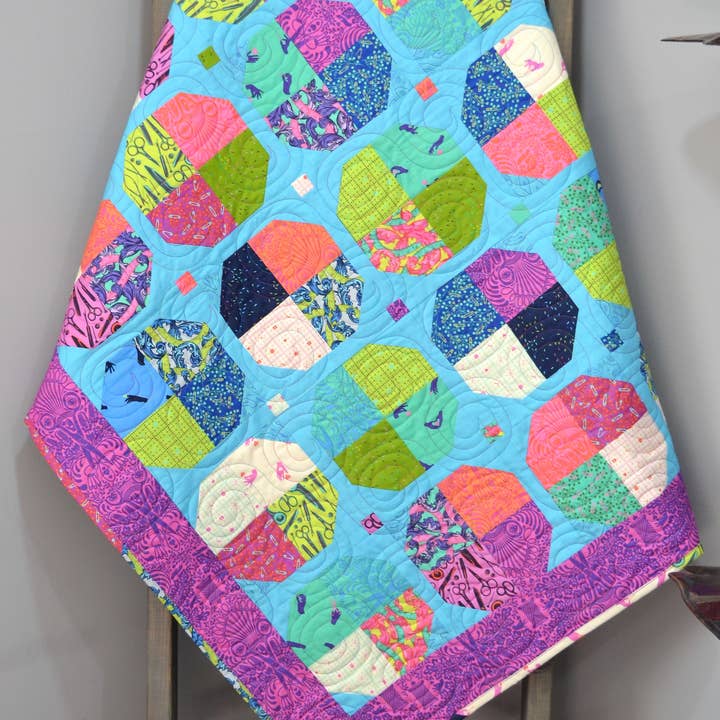 Purple Daisy Quilt Designs - Wholesale Quilt - Patricia Quilt Pattern2