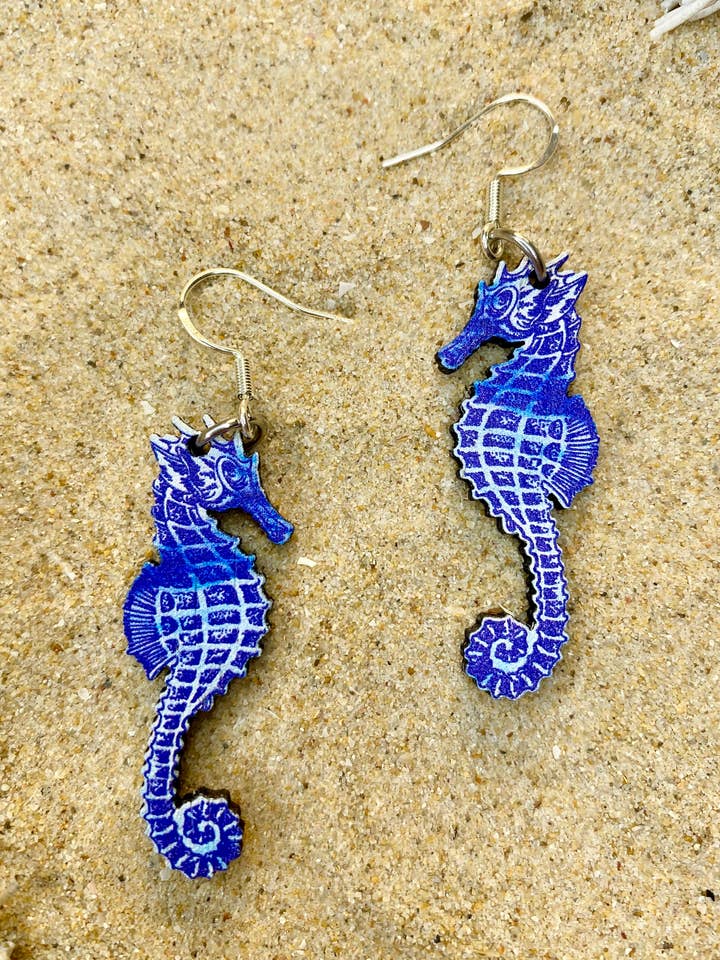 Seahorse Earrings | Marine for wholesale by Sunny & Threads