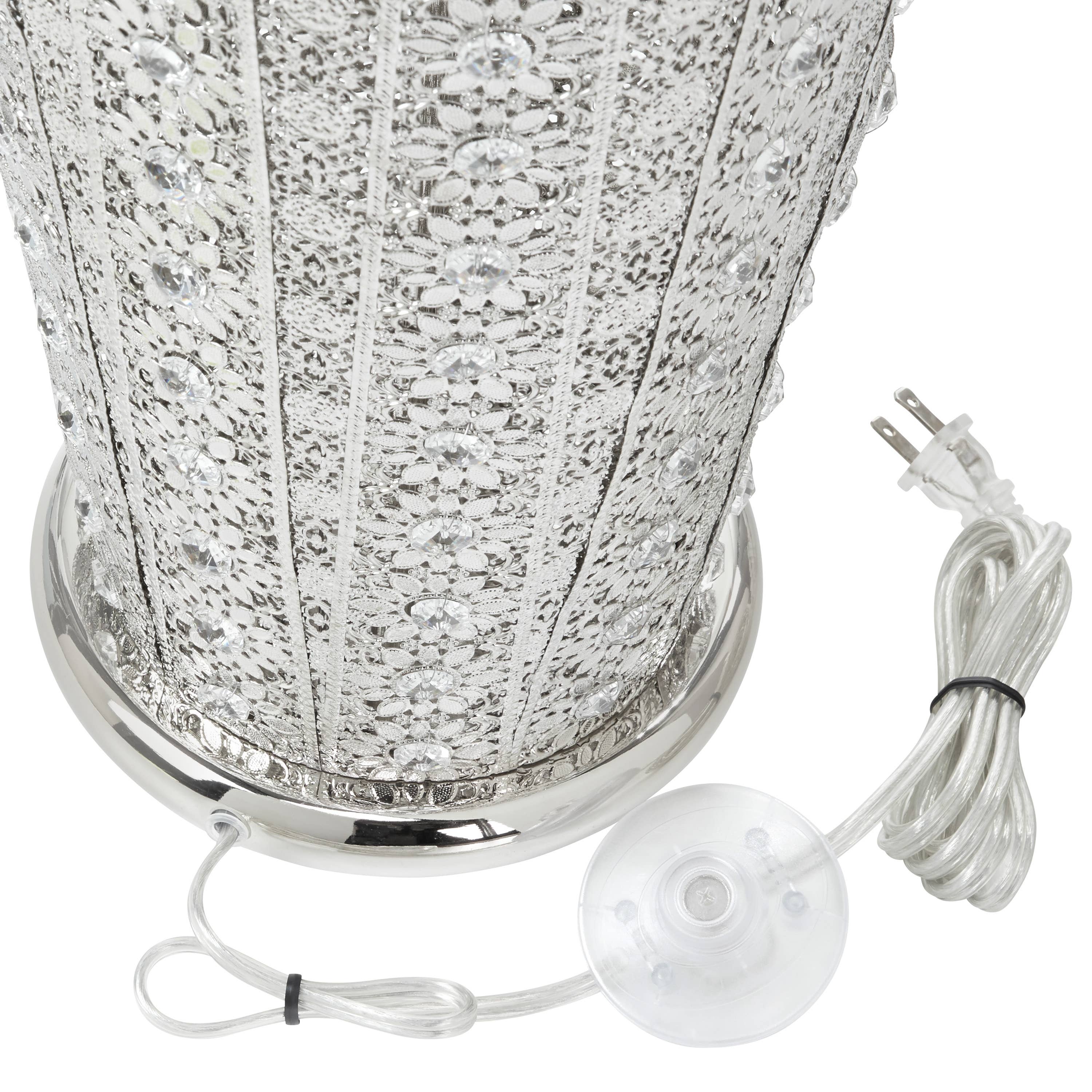 River of Goods - Wholesale Floor Lamp - 43.5"H Harley Silver & Crystal Floor Lamp9