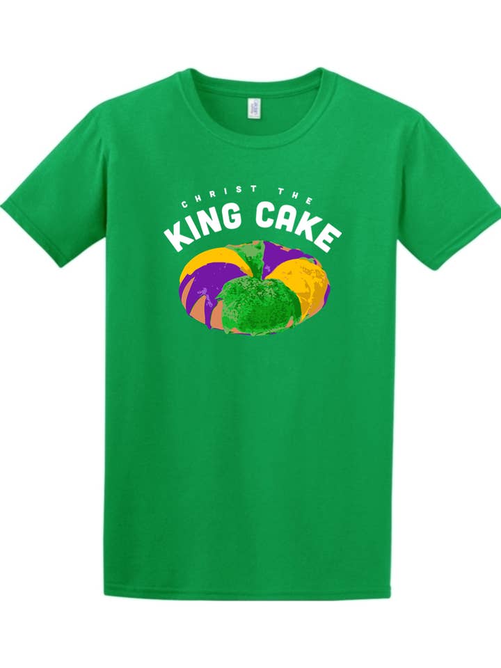 Sock Religious - Wholesale Screen Printed T-Shirt - Unisex - Christ the King Cake Adult T-Shirt6