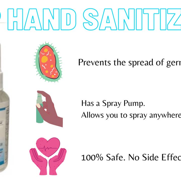 KP Kool Products - Wholesale Hand Sanitizer - Scented Hand Sanitizer, Travel Size, 60ml (24 Pack)8