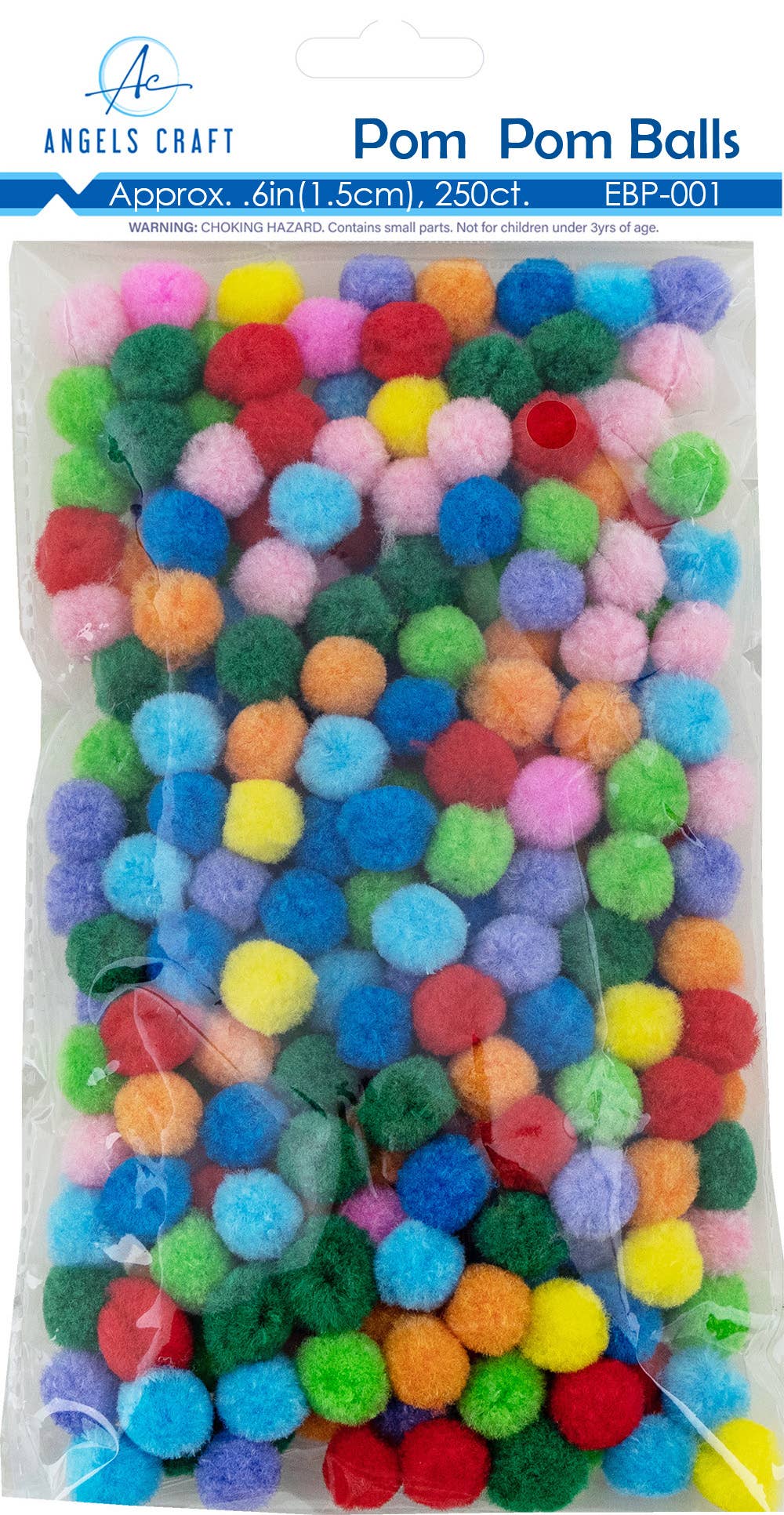 Angels Craft - Wholesale Craft Supplies - Mixed Pom-Poms – Sizes & Colors All in One Pack0