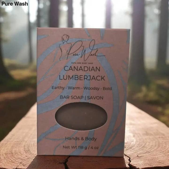 Canadian Lumberjack Soap Bar for wholesale by CG Pure Wash