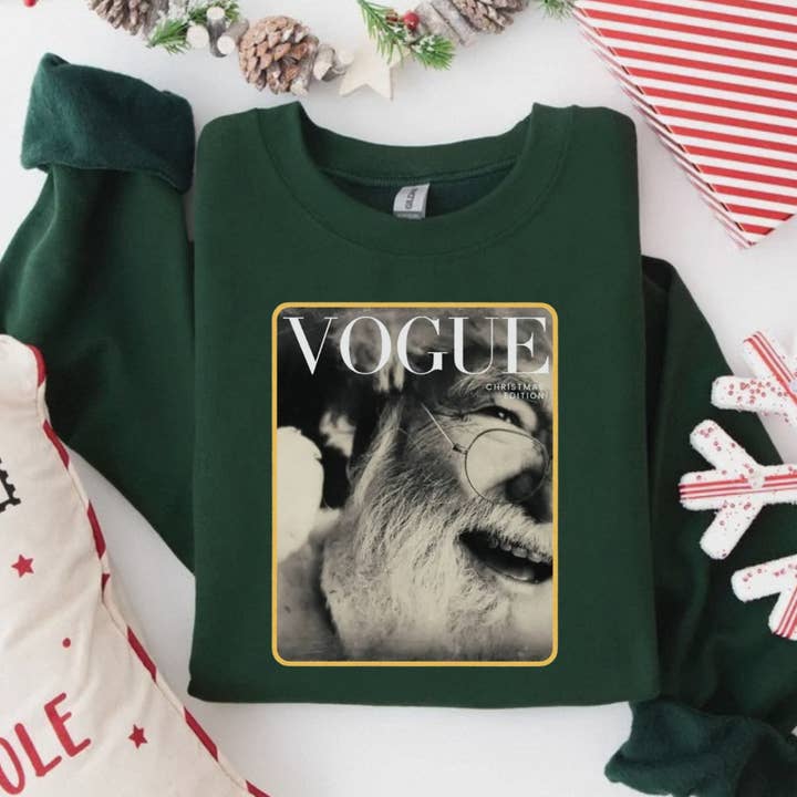 Vogue Kersttrui | Preppy Kersttrui voor wholesale door Posh Magnolia Boutique