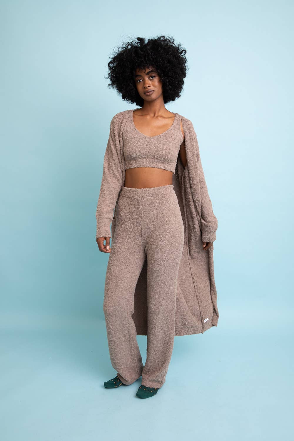Leto Accessories - Wholesale Lounge Set - Women's - Comfy Boucle Knitwear Set for Her - Relaxation Redefined 😌12