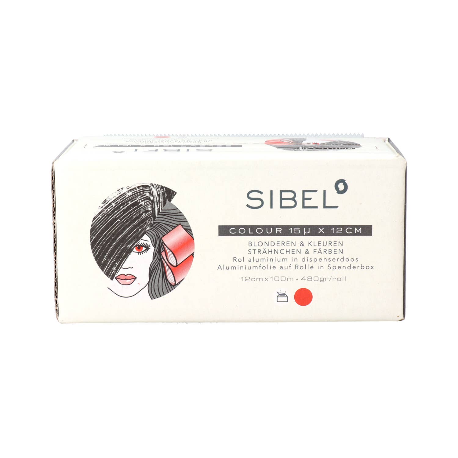 SUBLIME BEAUTY WHOLESALER SL - Wholesale Hair Dye - Sinelco Sibel High Light Aluminium Foil Red 15 X 120