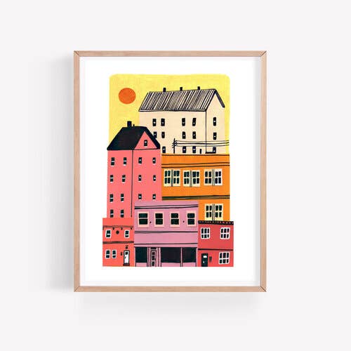 City Sunrise Kunstdruck für den Großhandel von The Artwork of Kristen Solecki