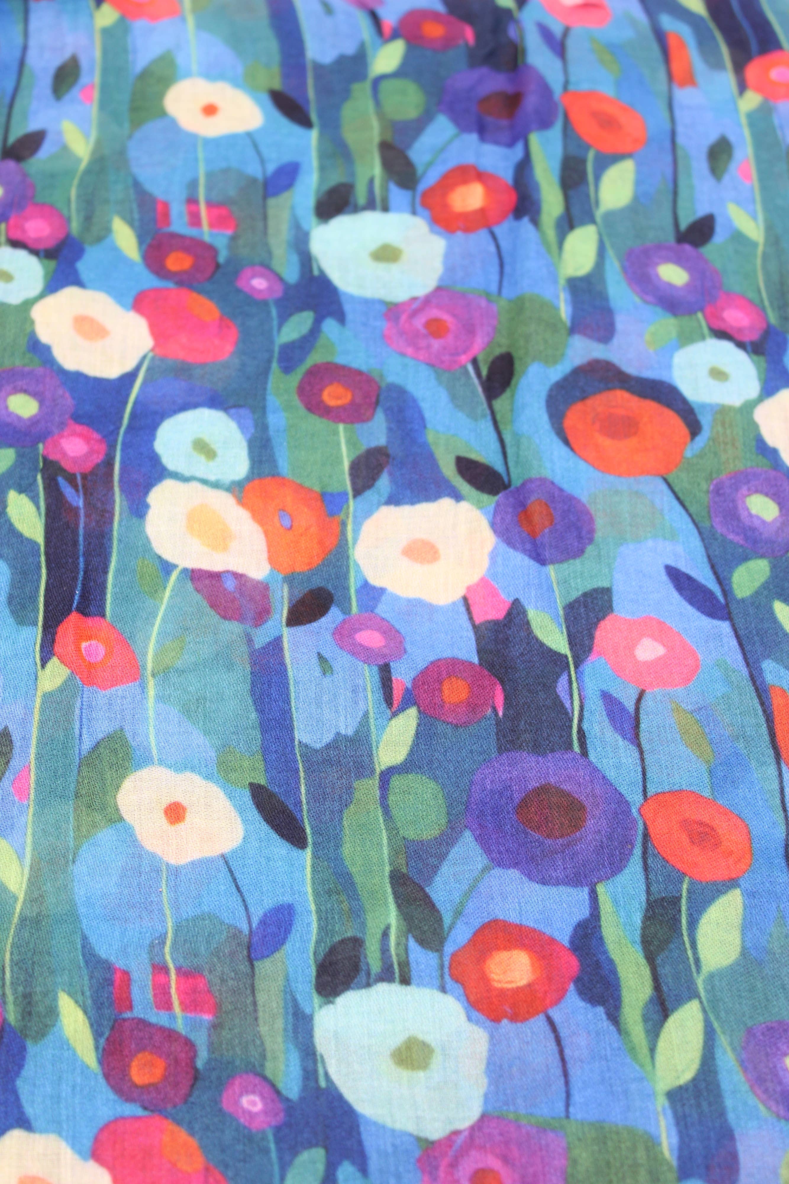 Shebobo - Wholesale Scarf - Women's - Poppy Dreams Floral Print Scarf Wrap 1