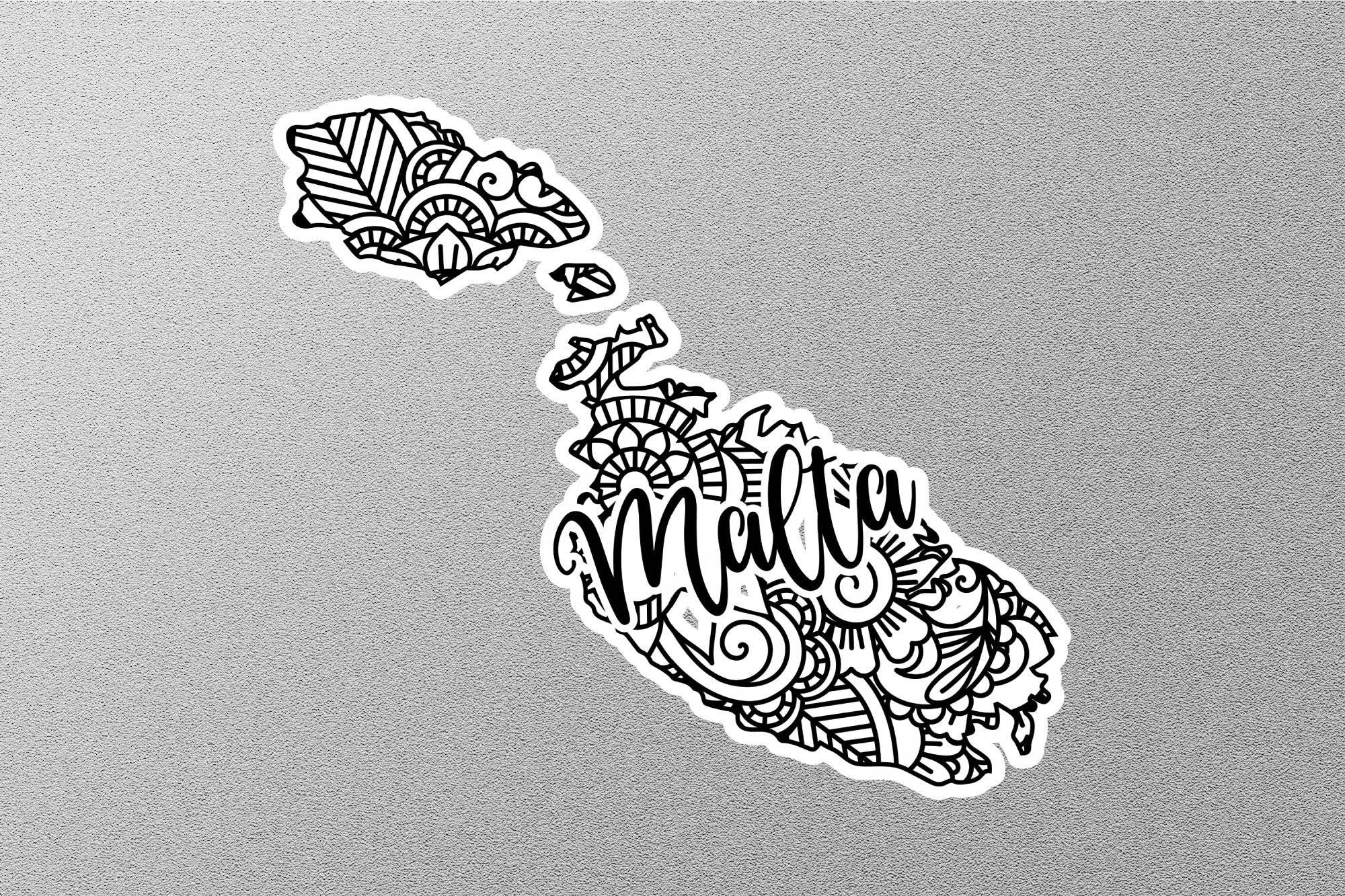 GraffMerch.com - Wholesale Sticker - Malta Travel Sticker0