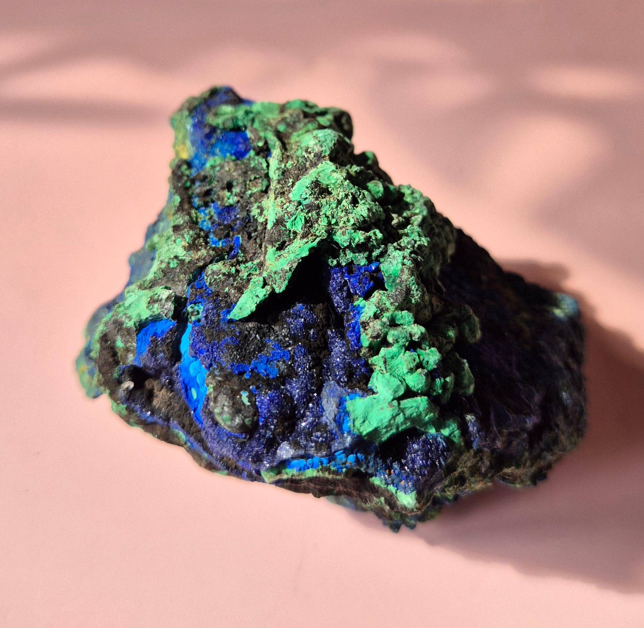 Moonlight Gemstones - Wholesale Spiritual Stone/Crystal - XL Druzy Rare Azurite-Malachite Raw Brilliant Gemstone #7 222gram – Sparkling Natural Power1
