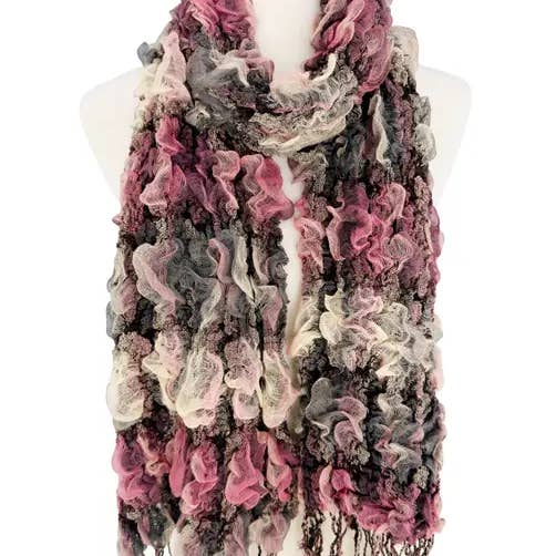 JC Sunny Fashion - Wholesale Scarf - Women's - Ultra-Soft Bamboo Fiber Scarf--3D Textured-Stripe11