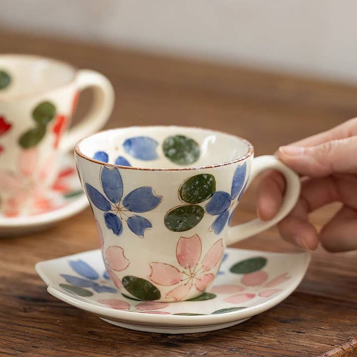 Tasse et soucoupe en céramique Seto-yaki pour la vente par MinoCraft