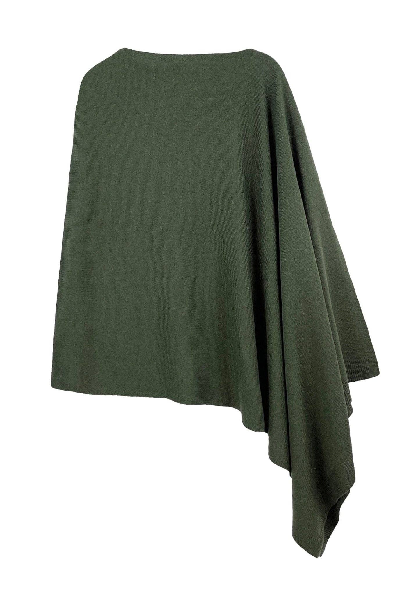 MiMi Wholesale - Wholesale Poncho - Women's - CCP320056 Juney Soft Classic Knit Poncho Ruana10