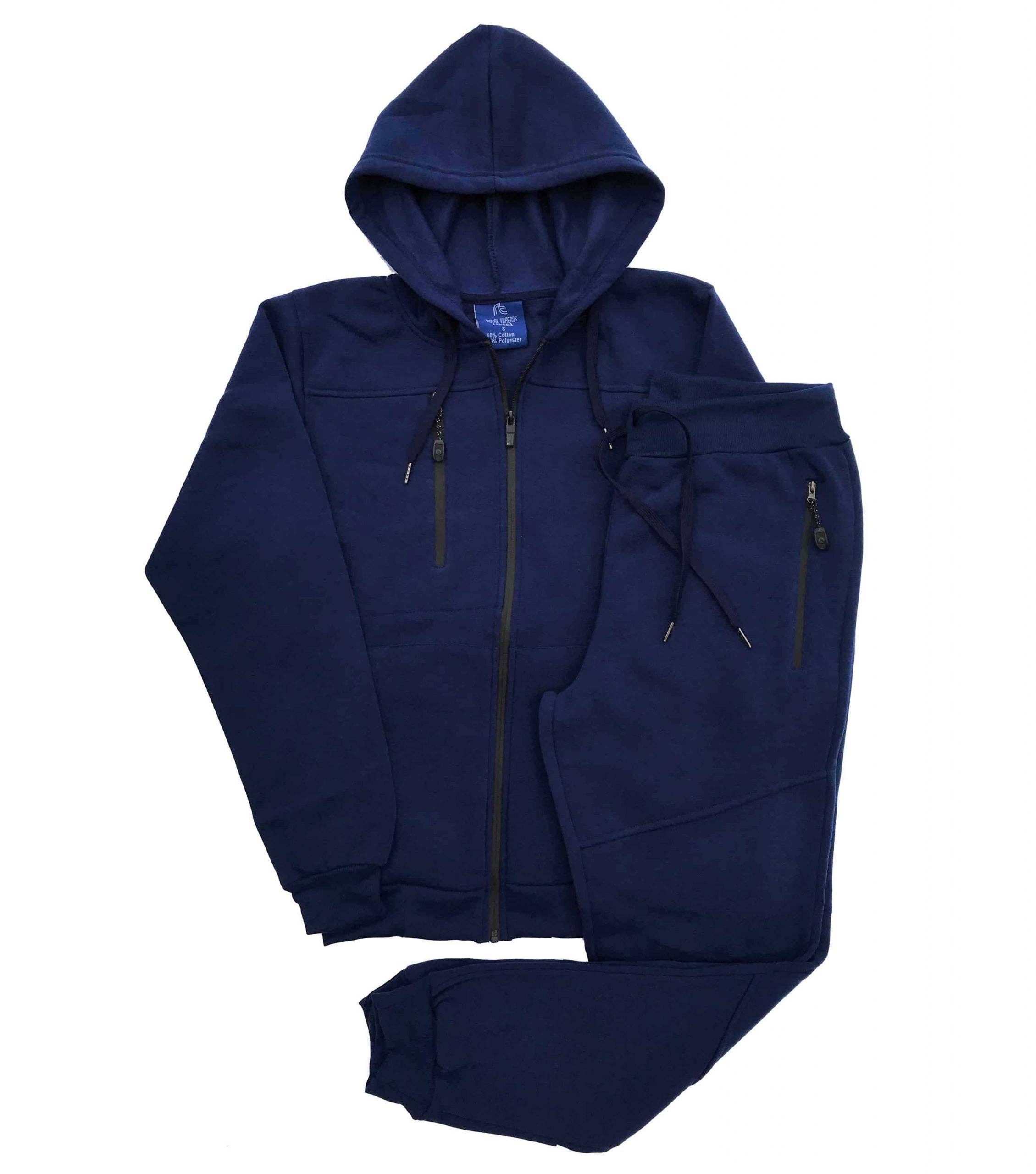 Royal Threads – Engroshandel Træningsdragt – til mænd – Mænds 2-delt Jogger stil Fleece Sweatsuit2