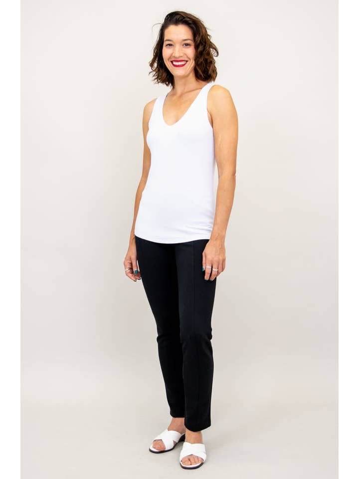Blue Sky Clothing Co LLC - Wholesale Tank Top - Women's - Reanna Tank, Snow White, Bamboo3