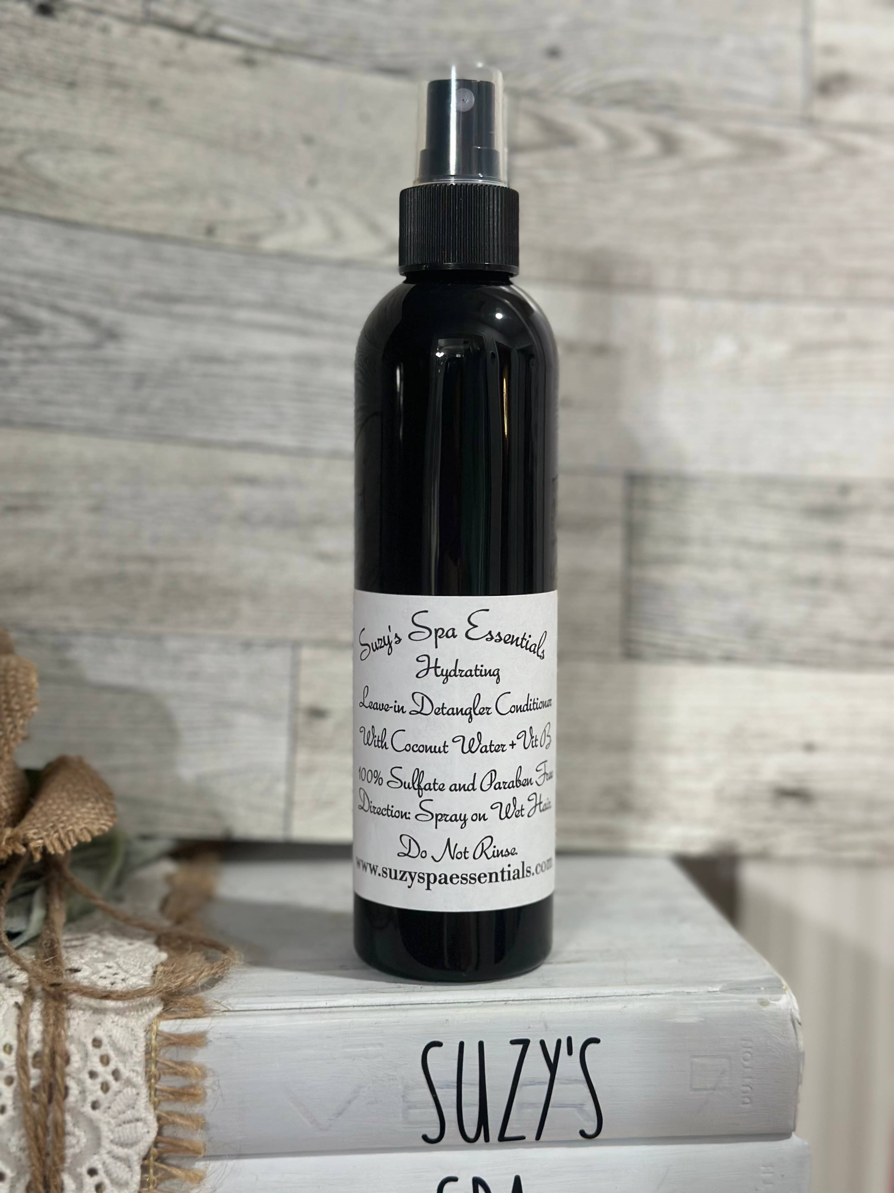 Suzy Spa Essentials - Wholesale Hair Leave-In Conditioner - Hydrating Leave-In Conditioner with Coconut Water – 8 oz5