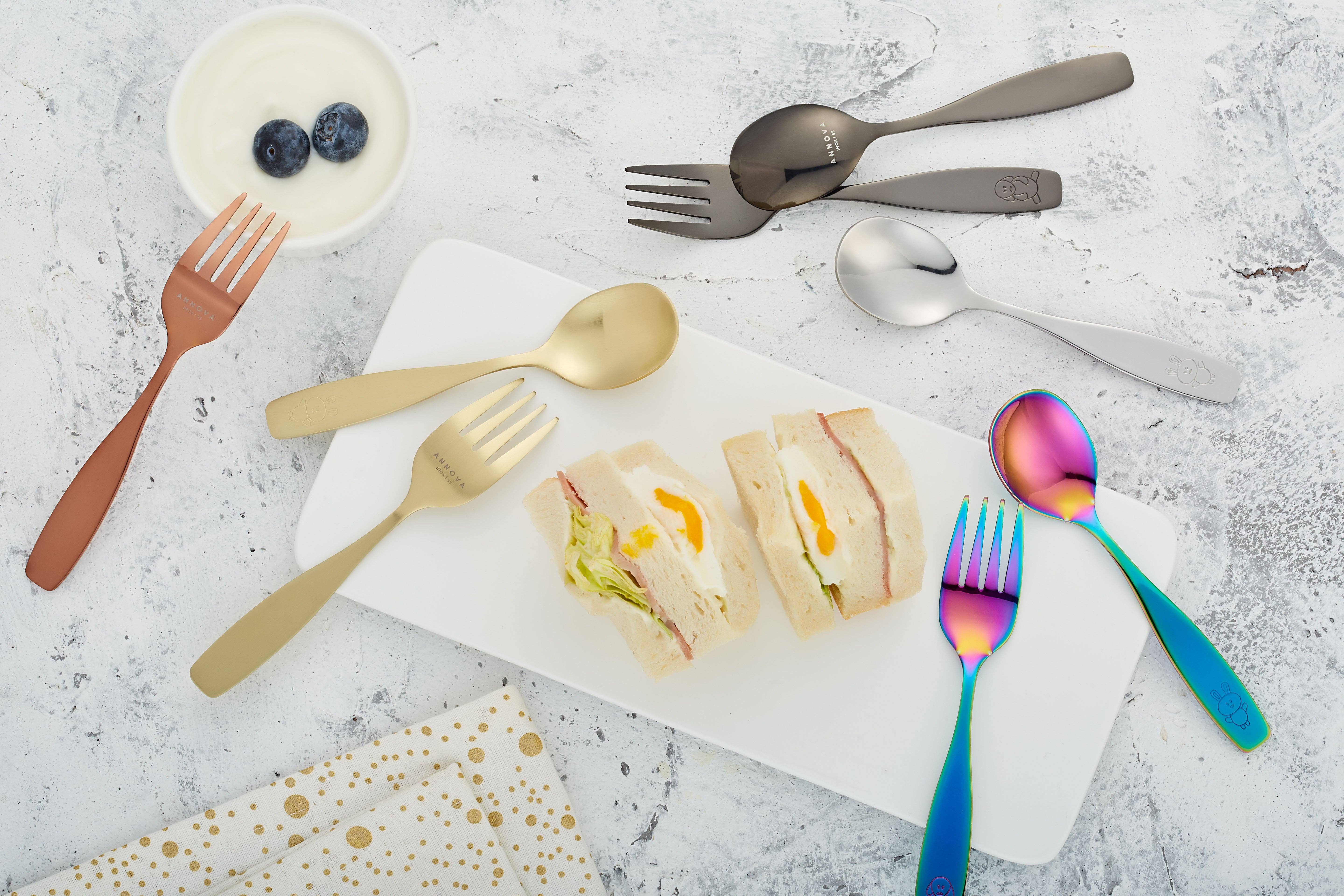 ANNOVA - Wholesale Flatware Set - Kids & Baby - ANNOVA Animals Kids Safe Silverware 6 Pieces Flatware Set Stainless Steel11