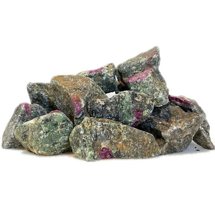 Ruby on Zoisite South Africa A (raw stone) for wholesale by La Boîte à Cailloux