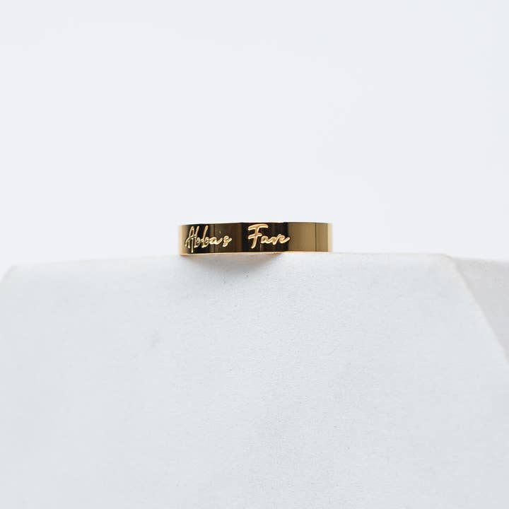 Adé & Grace - Wholesale Band/Stacked Ring - "Abba's Fave" Mini Ring1