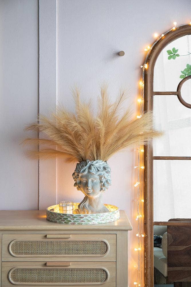 A&B Home Group Inc. - Wholesale Artificial Plant - 8x1x31.5"H 3pc/Bag Taupe Pampas Grass Bouquet1