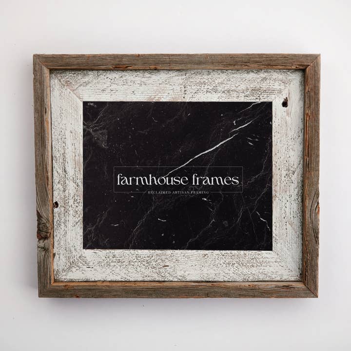 Gray Magnolia: Hand-crafted Barnwood Picture Frame for wholesale by Farmhouse Frames
