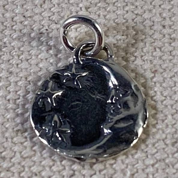 Sterling Moon & Stars Celestial Charm Hand Cast Necklace for wholesale by wild pearl