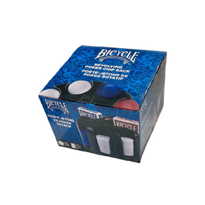 Cardshouse - Wholesale Card Game - Revolving Poker Chip Rack With Handle, 200 x Chips, 2 Decks1