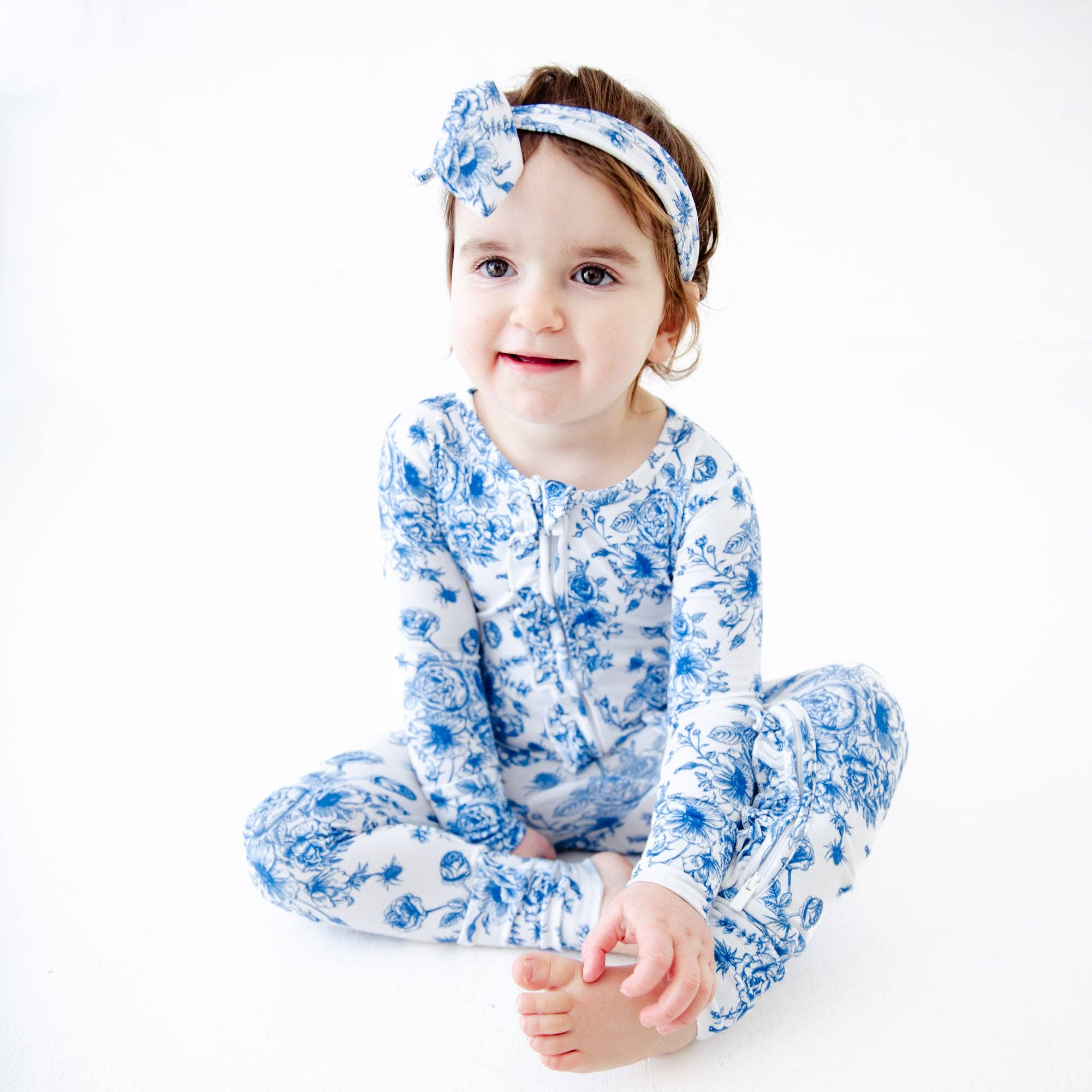 Dreamiere - Vente Grenouillère – bébé - Quelque chose de bleu à volants convertible pyjama avec pieds3