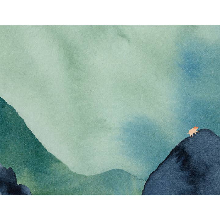 Biglietto di compleanno per maialini: montagna per la vendita all'ingrosso da parte di Fomato