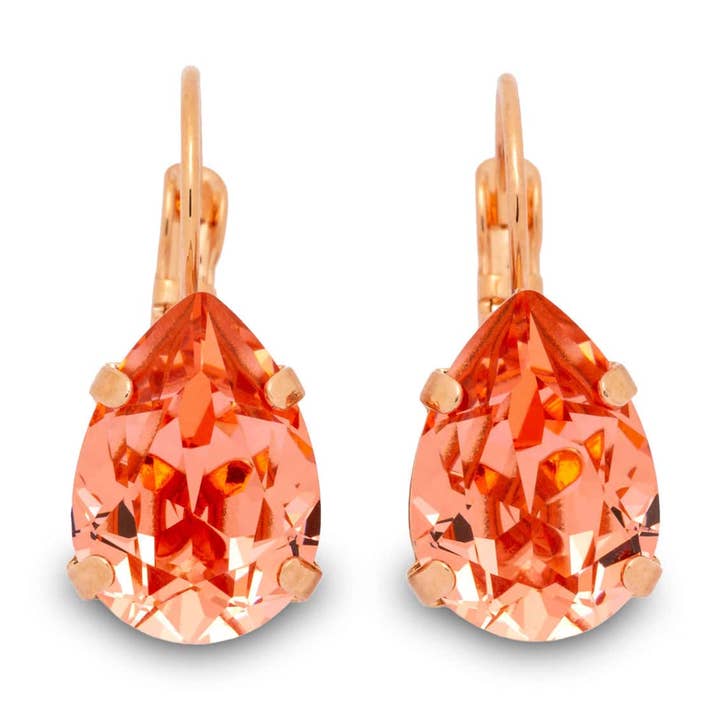 Adele Rose Pfirsich-Ohrringe für den Großhandel von French Attic