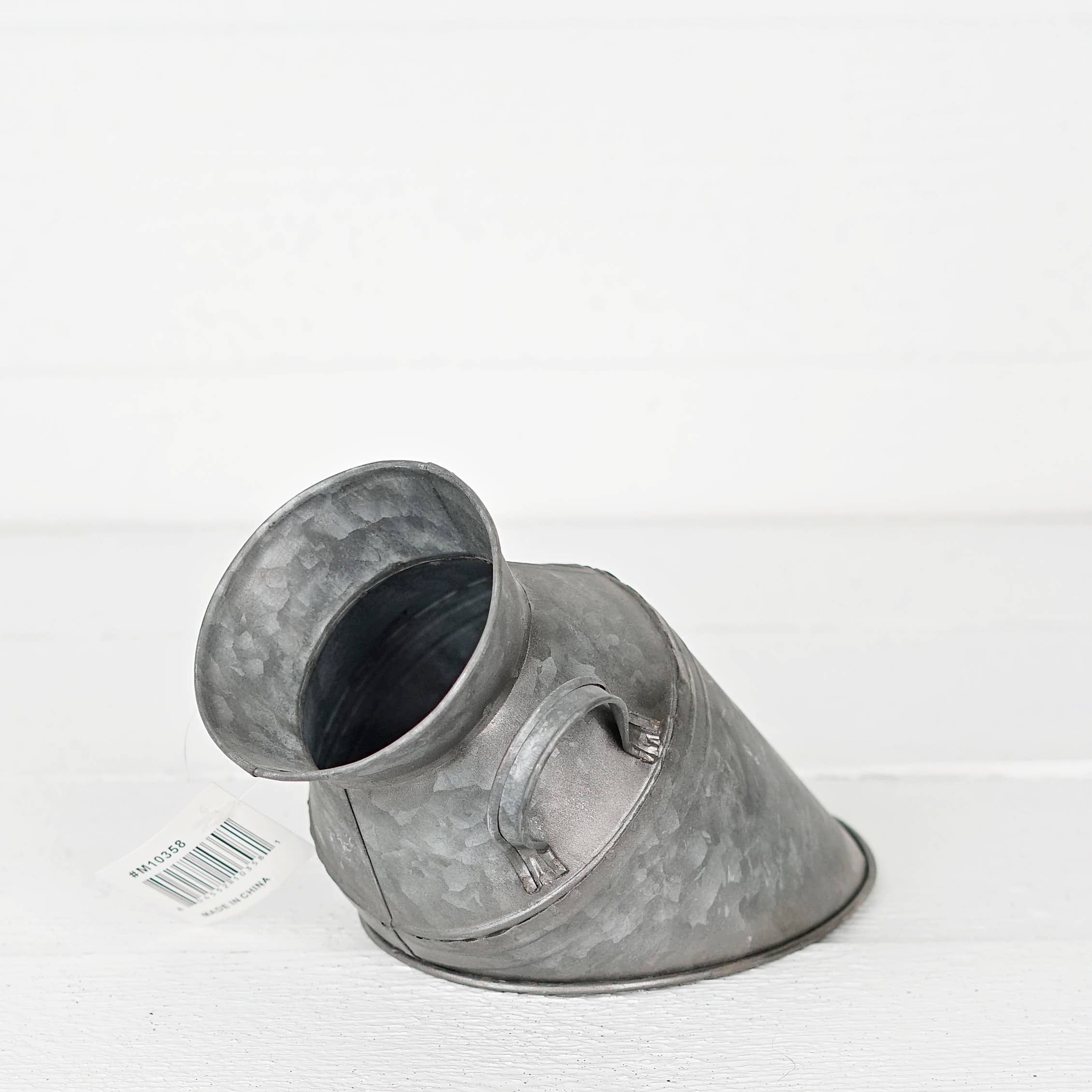 Impressive Enterprises, Inc. - Wholesale Decorative Jar - M10358- 9.25" x 5.5" Metal Tin Half Milk Jar-1