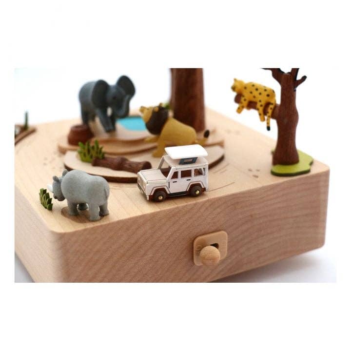 Music Box - Wholesale Music Box - Kids & Baby - Safari Wooden Music Box2
