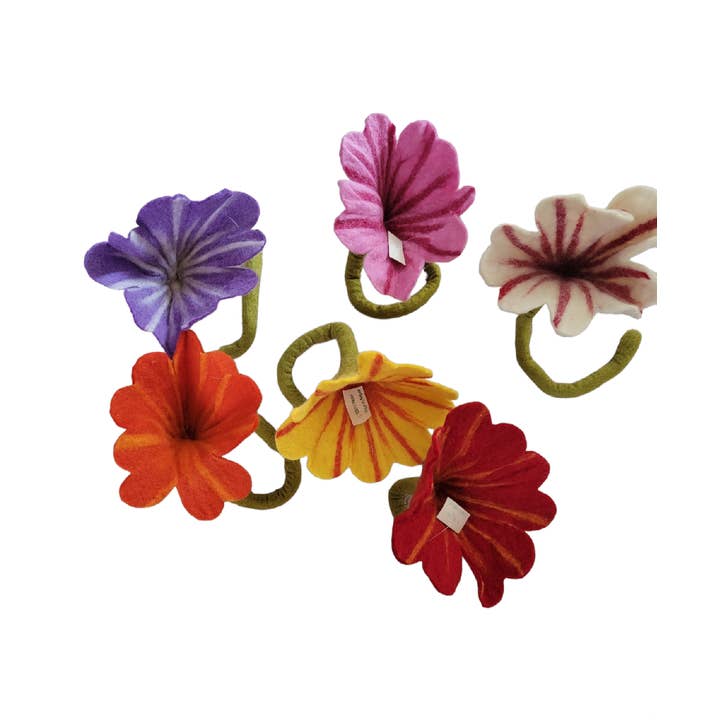 Evergreen Guardian Imports - Wholesale Artificial Flowers - H169 Wool Felt Standing Big Flowers