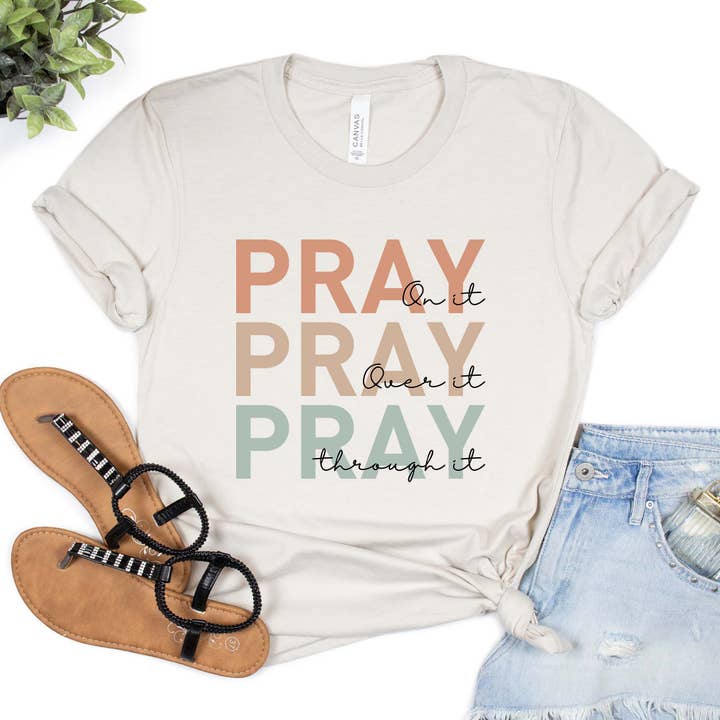 Pray Shirt, Christian T-shirt for wholesale by Daily Prints