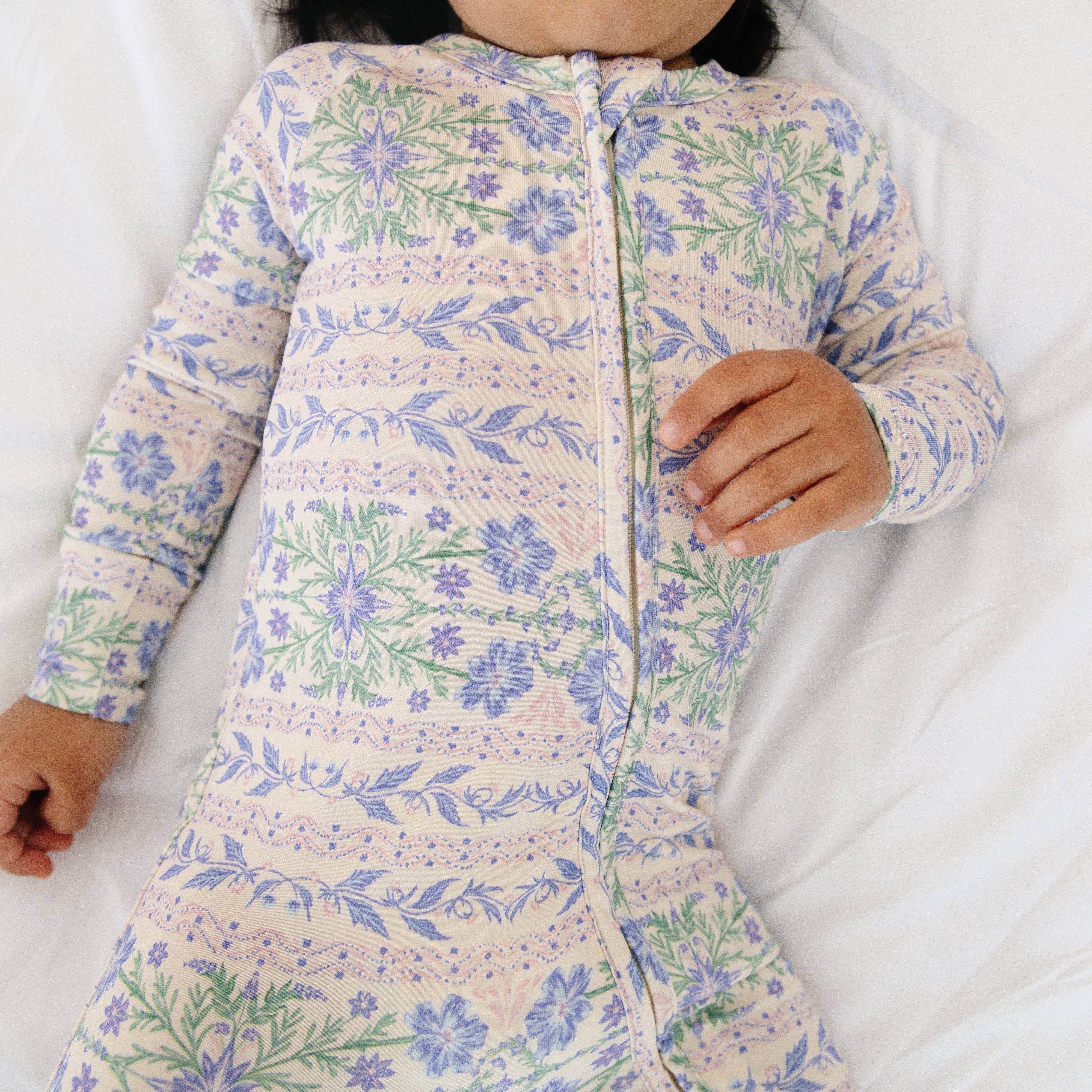 Motette - Wholesale Sleepsuit - Baby - Spring Cascade Bamboo Sleeper6