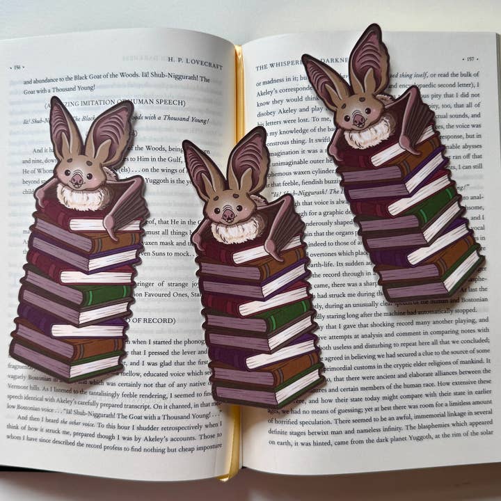 Cute Matte Vampire Bat Bookmarks – Handmade Book Club Gift) for wholesale by Sea Pixie Designs