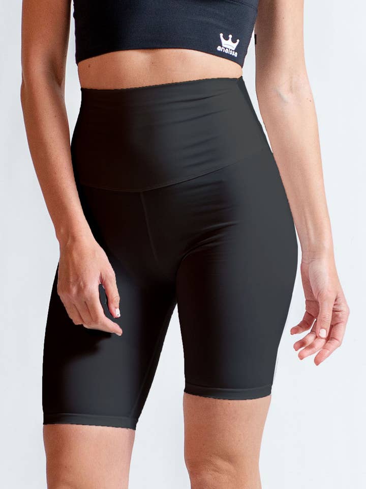 Shorts ciclista ecológicos de cintura alta Natura por atacado de Anaissa