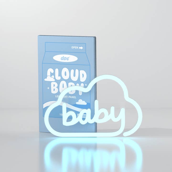 Doe Cloud Baby LED neonlys - æstetisk væghængende indretning for engroshandel hos doe Beauty