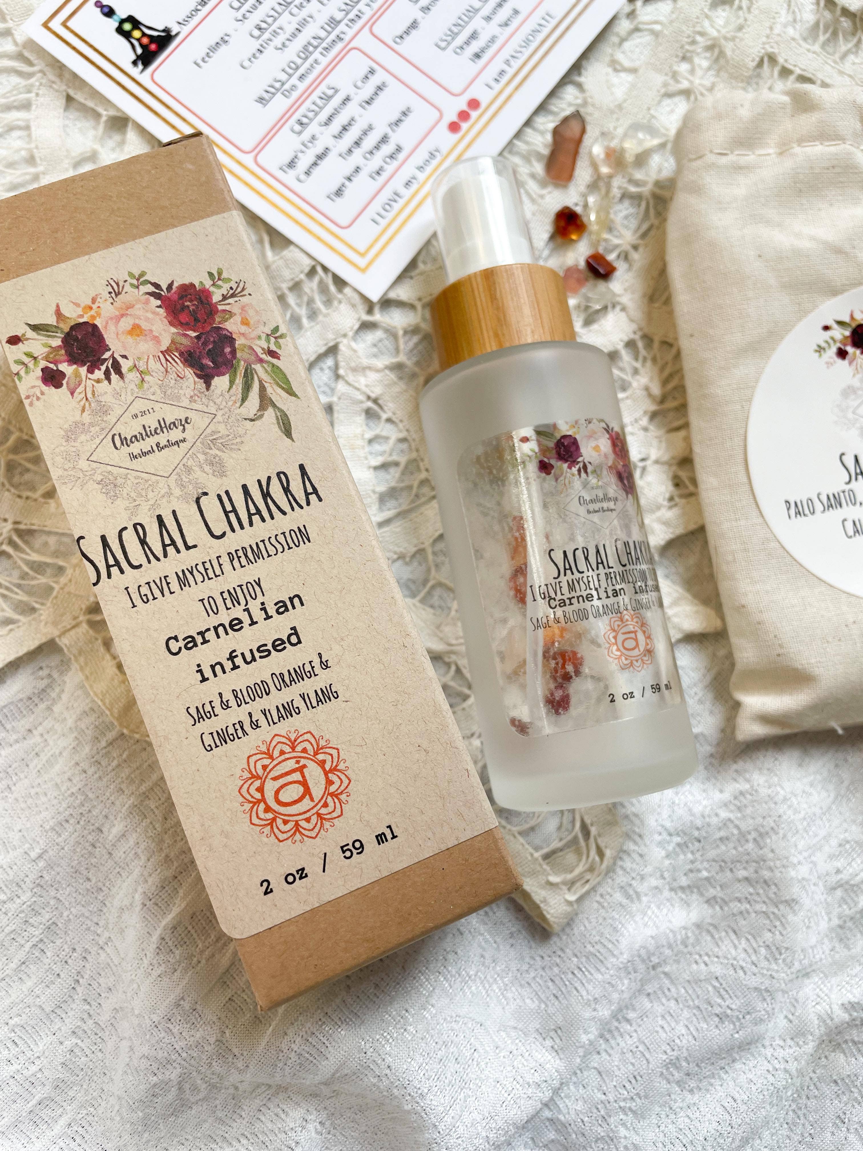 CharlieHaze - Wholesale Smudge Spray - Sacral Chakra Spray1