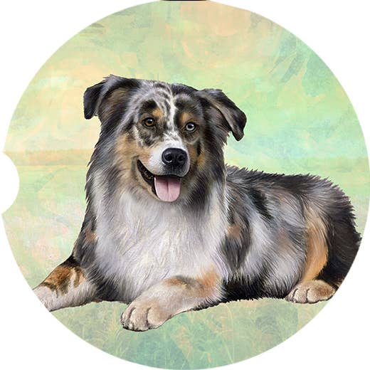 E&S Pets - Wholesale Car Coaster - Unisex - Australian Shepherd Car Coaster0