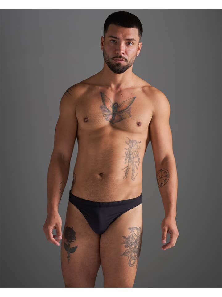 TEAMM8 - Wholesale Zwembroek - Heren - TEAMM8 Standaard Zwemstring - Zwart3