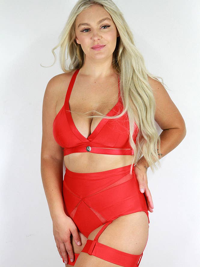 Rarr Designs - Wholesale Bralette - Women's - Yasmin Plunge Bralette – RED1