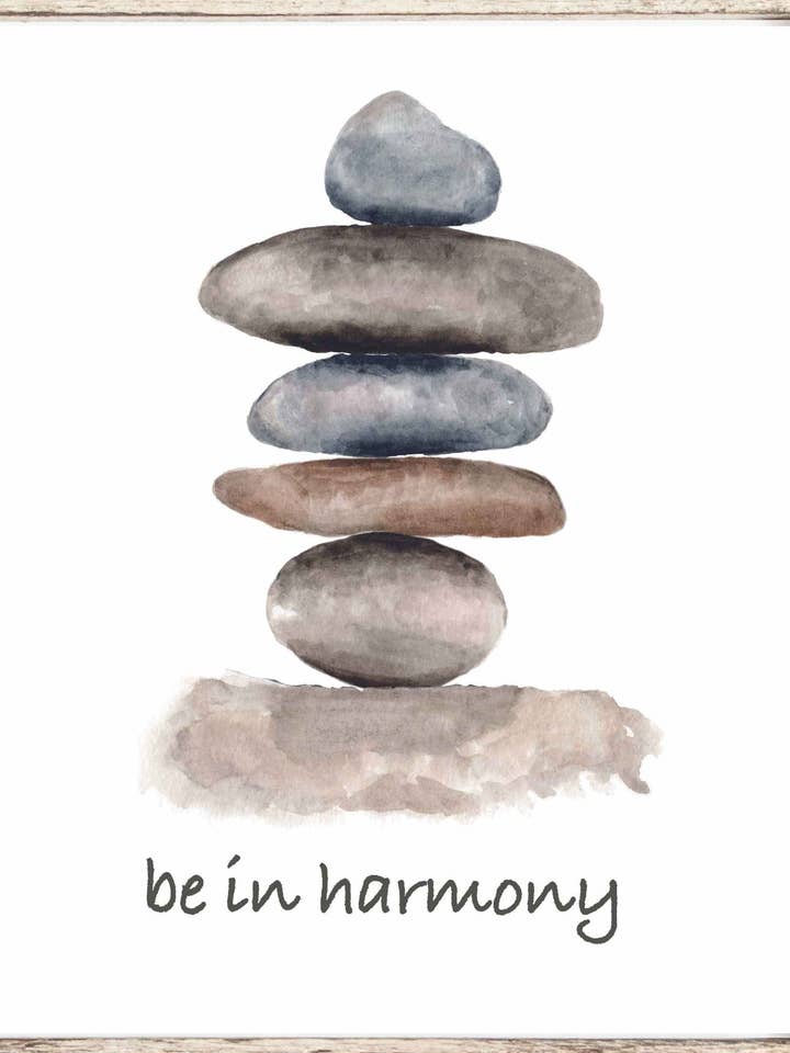 Be in Harmony Art Print for wholesale by Julia Frost Art