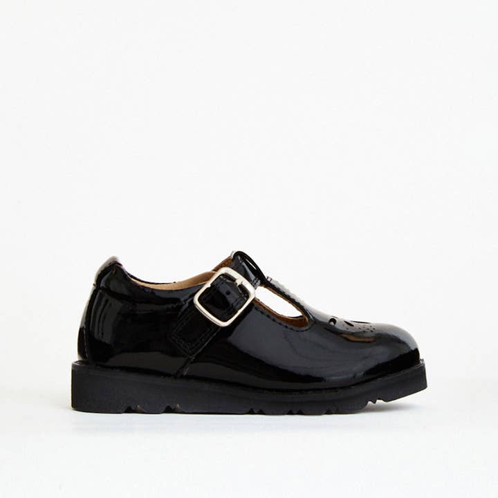 Luna Black Patent Girls Kids Shoe for wholesale on Faire