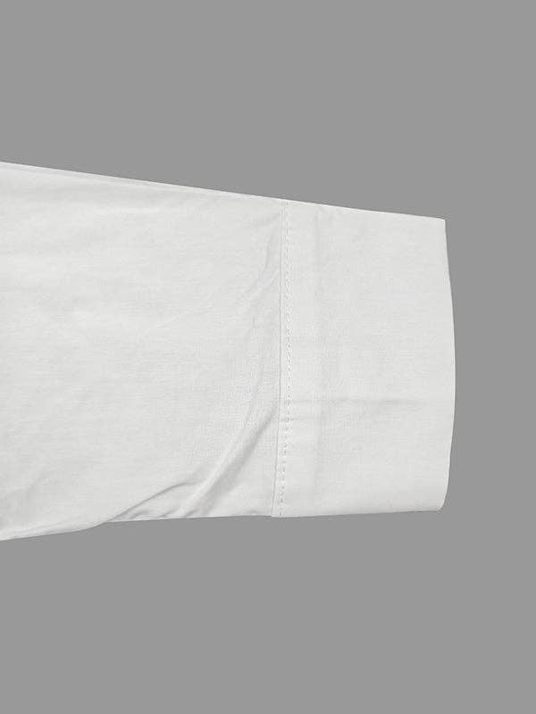 VIT Asymmetrisk blus med knappar och delad framkant för wholesale på Faire11