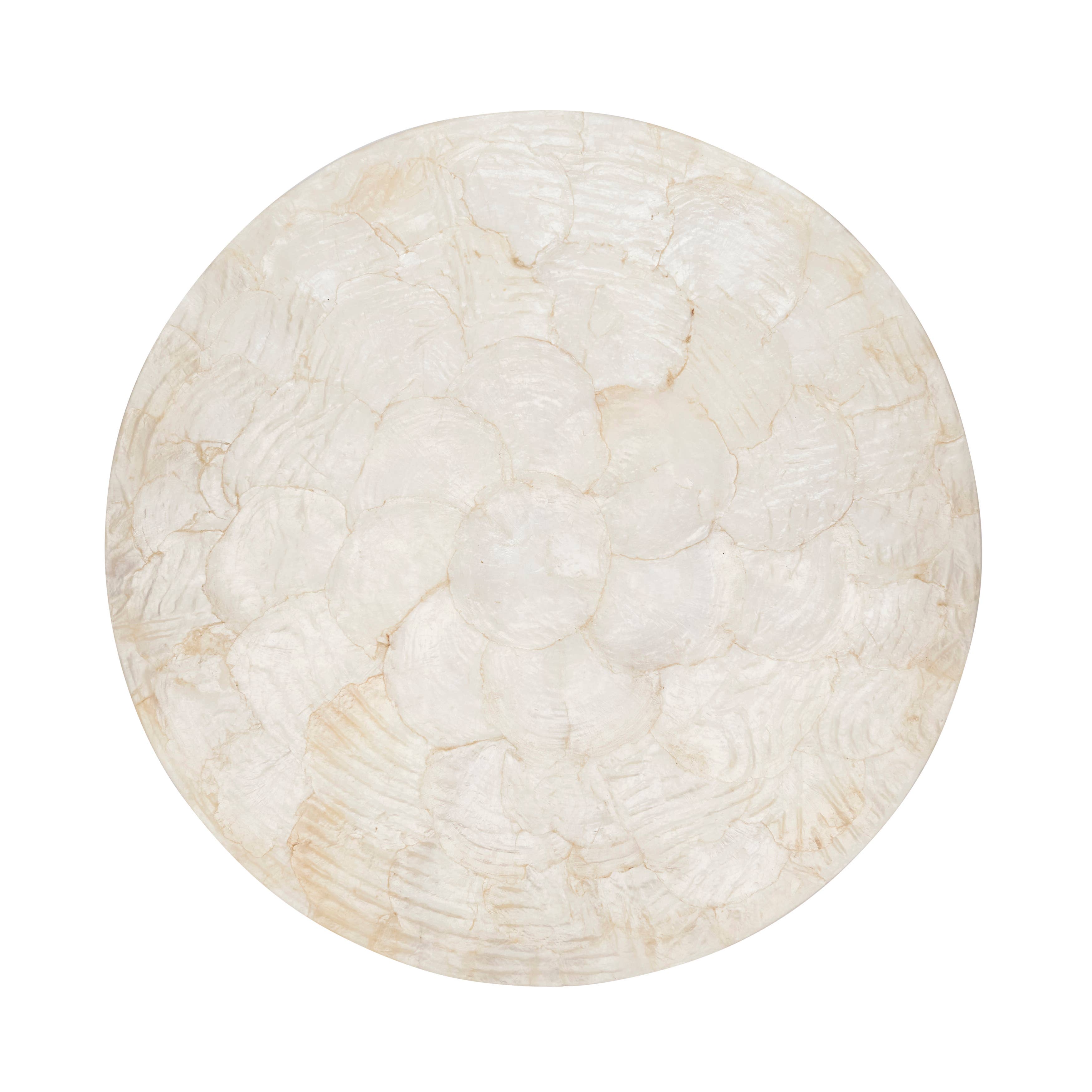 Ivory Wavy Capiz Shell Placemat for wholesale on Faire0