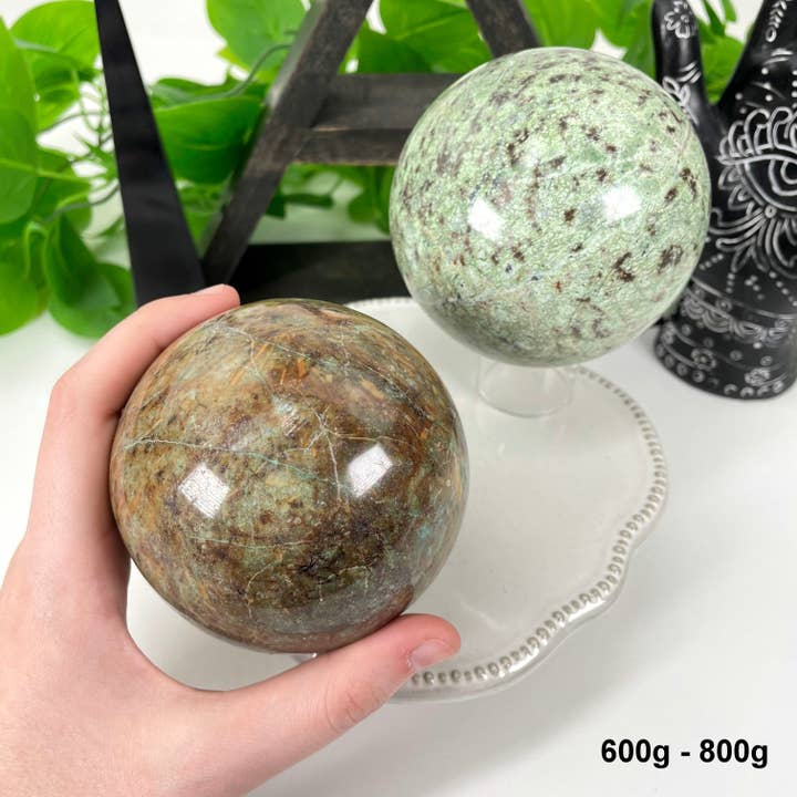 Rock Paradise - Wholesale Spiritual Stone/Crystal - Crystal Chrysoprase Polished Spheres - By Weight1